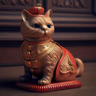 3D model Napoleon cat (STL)